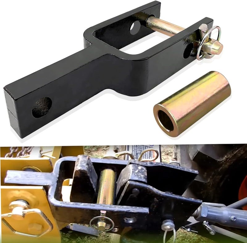 C CLINK Versatile Quick Hitch Adapter with Adapter Sleeve Used to Adjust Top Link Bracket Movements Fit for Category 1 Quick Hitch Made of Integral Casting - Image 1
